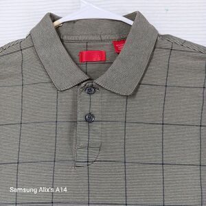 Izod Golf Cool Flex Men Polo Shirt Size Medium Dark Green‎ 100% Cotton